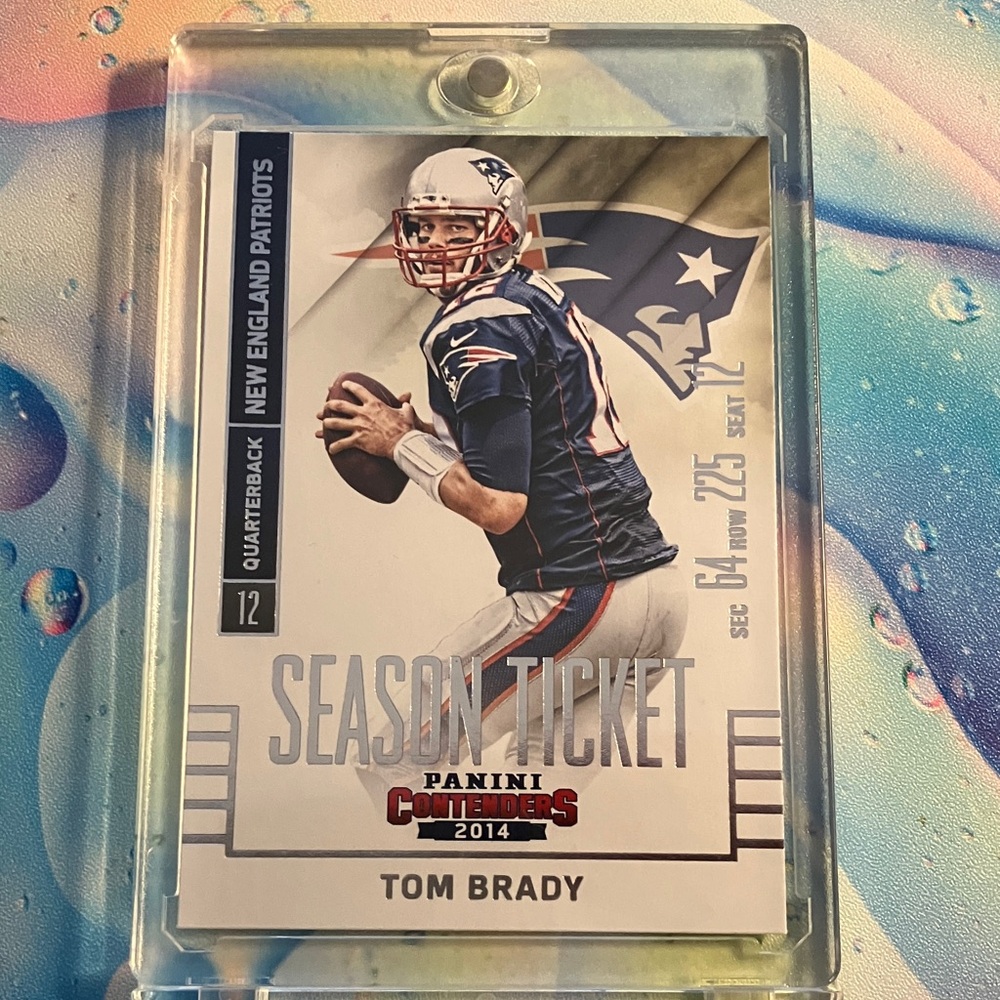 Tom Brady New England Patriots Season Ticket Football Card 2014